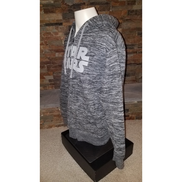Star Wars Gray Pullover Hoodie Size Medium (38/40) - Picture 3 of 6
